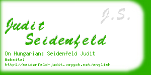 judit seidenfeld business card